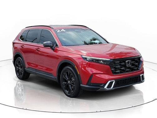 Radiant Red Metallic 2024 Honda CR-V Hybrid Sport Touring AWD