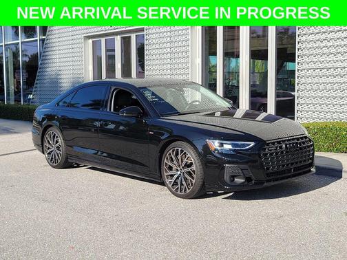 Black Metallic 2023 Audi A8 L 55 TFSI quattro Tiptronic