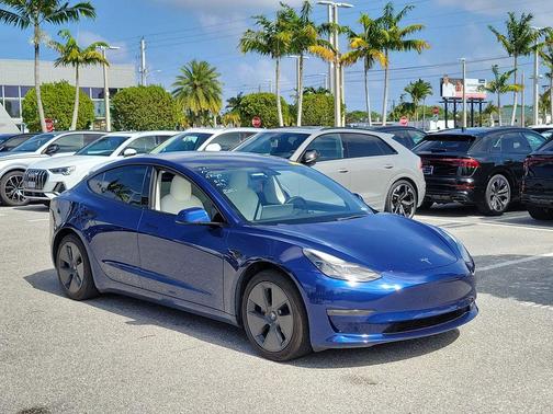 Deep Blue Metallic 2021 Tesla Model 3 Standard Range Plus