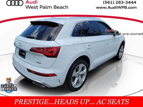 Glacier White Metallic 2024 Audi Q5 45 S line Prestige