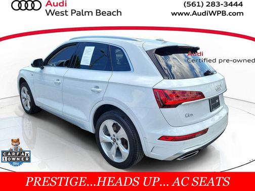 Glacier White Metallic 2024 Audi Q5 45 S line Prestige