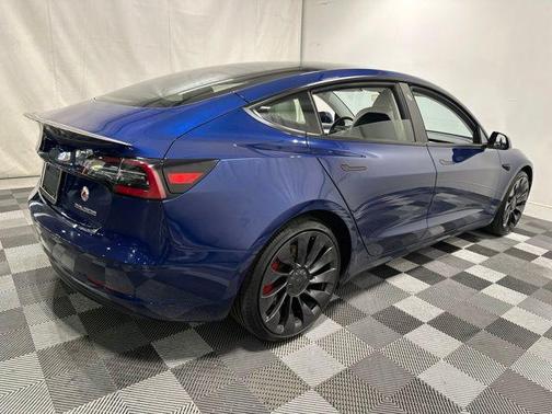 Blue 2022 Tesla Model 3 Performance
