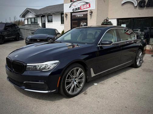 Blue 2019 BMW 740 740i Sedan 4D