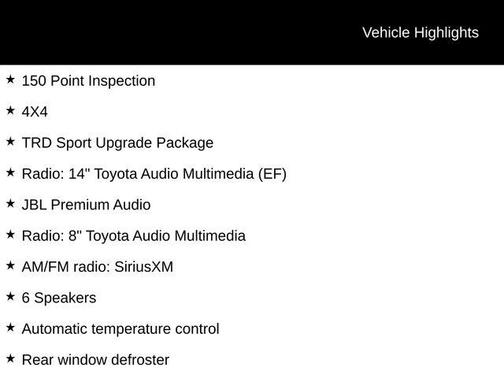 Black 2024 Toyota Tacoma TRD Sport