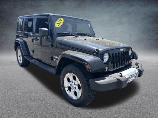 Black Clearcoat 2015 Jeep Wrangler Unlimited Sahara