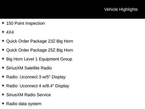 Diamond Black 2021 RAM 1500 Big Horn