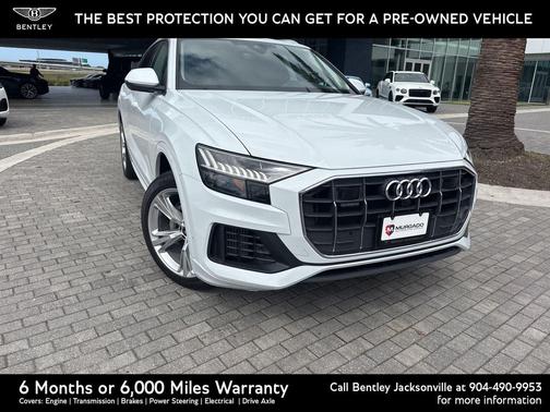Glacier White Metallic 2023 Audi Q8 55 Premium