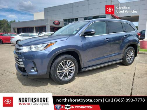 Shoreline Blue Pearl 2018 Toyota Highlander XLE