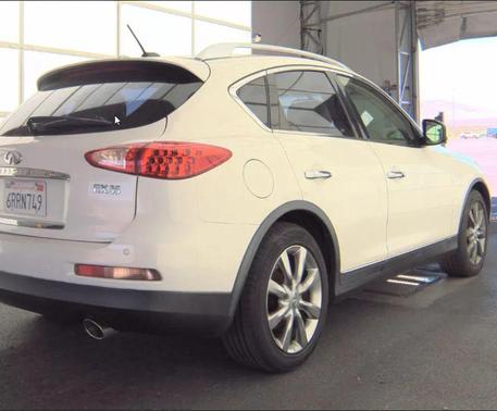 Moonlight White 2011 INFINITI EX35 Journey