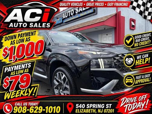 Twilight Black 2022 Hyundai SANTA FE Calligraphy