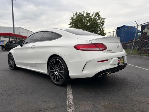 White 2018 Mercedes-Benz C-Class C300 Coupe