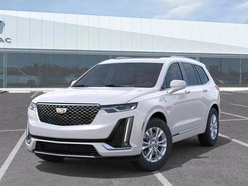 Crystal White Tricoat 2025 Cadillac XT6 Luxury FWD