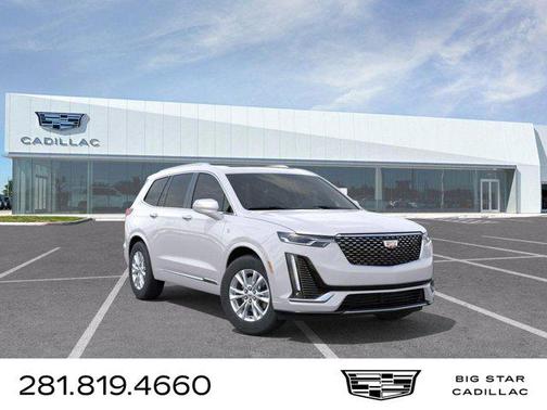 Crystal White Tricoat 2025 Cadillac XT6 Luxury FWD