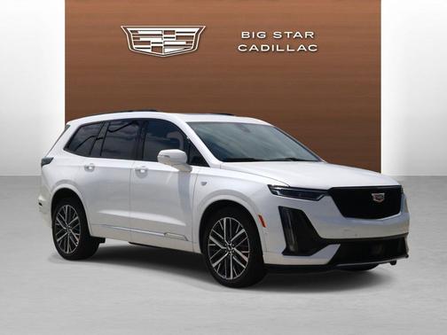 Crystal White Tricoat 2025 Cadillac XT6 Sport AWD