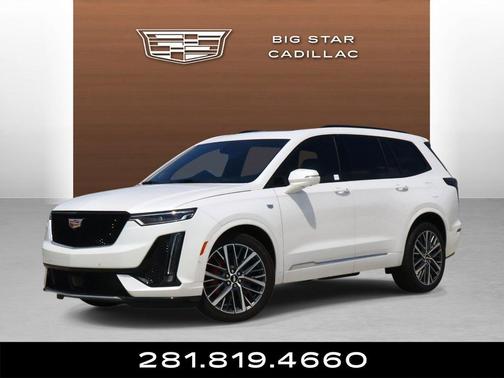 Crystal White Tricoat 2025 Cadillac XT6 Sport AWD