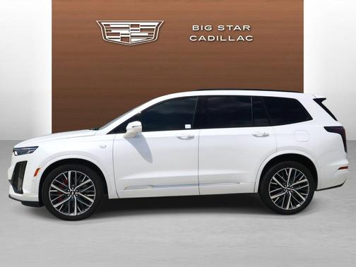 Crystal White Tricoat 2025 Cadillac XT6 Sport AWD