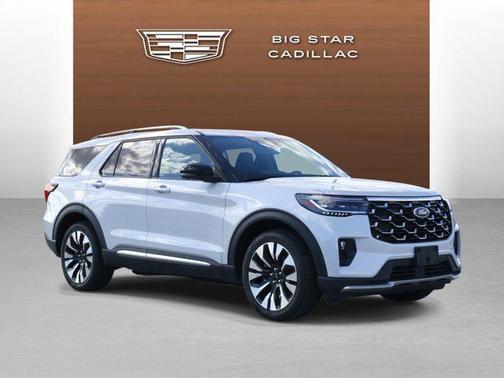 White Metallic 2025 Ford Explorer Platinum