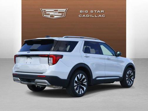 White Metallic 2025 Ford Explorer Platinum