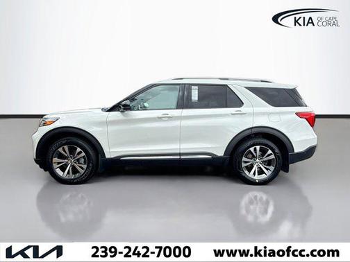 STAR WHITE MET TRI-COAT 2020 Ford Explorer Platinum