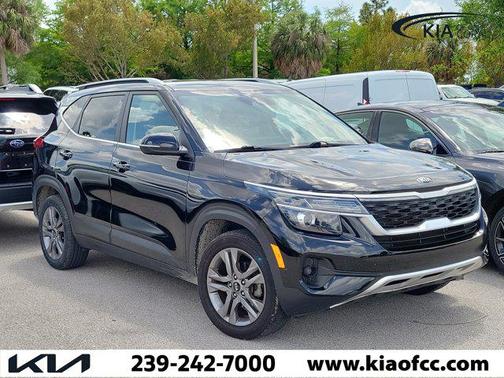 Cherry Black 2021 Kia Seltos S