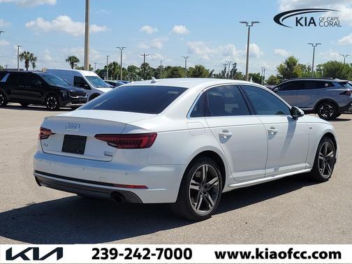 Glacier White Metallic 2018 Audi A4 2.0T Tech Premium