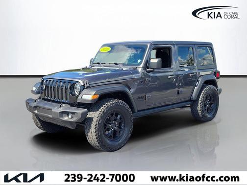 Granite Crystal Metallic Clearcoat 2020 Jeep Wrangler Unlimited Willys 4x4