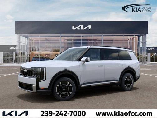 Glacial White Pearl 2027 Kia Telluride Hybrid EX