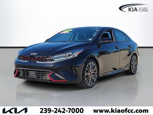 Aurora Black 2023 Kia Forte GT