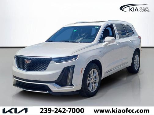 Crystal White Tricoat 2023 Cadillac XT6 Luxury FWD