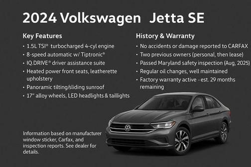 2024 Volkswagen Jetta 1.5T SE