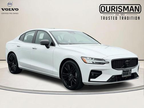 Crystal White Metallic 2024 Volvo S60 B5 Plus Black Edition