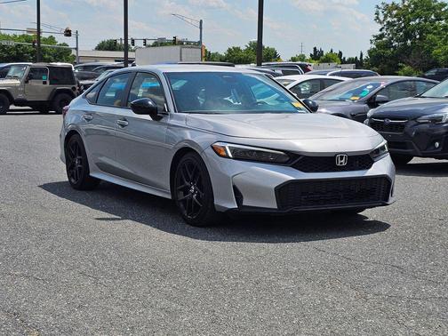Solar Silver Metallic 2025 Honda Civic Sport