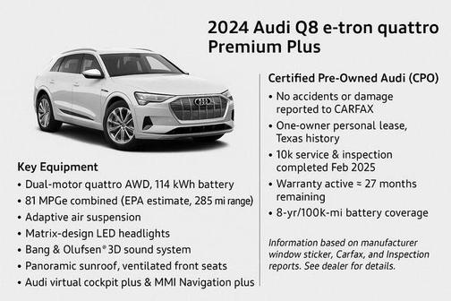 2024 Audi Q8 e-tron Premium Plus