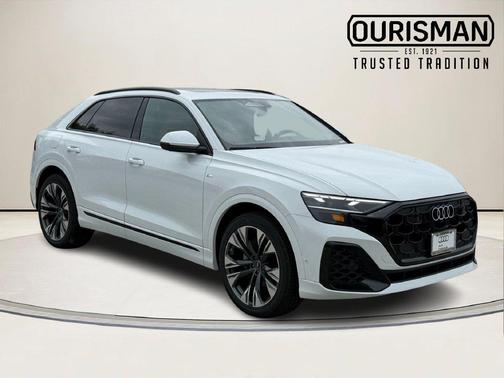 White 2027 Audi Q8 55 Premium Plus