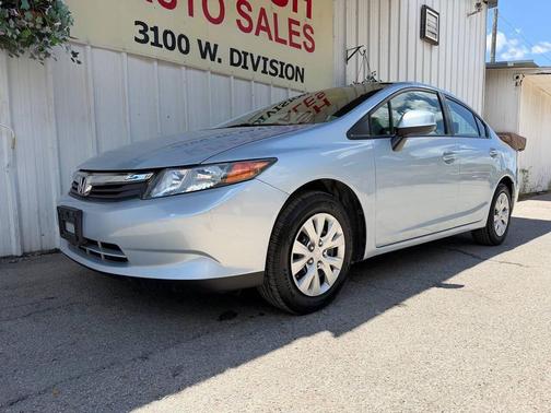 Blue 2012 Honda Civic LX