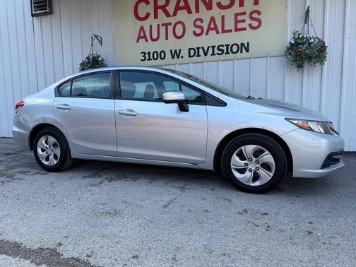 Alabaster Silver Metallic 2015 Honda Civic LX
