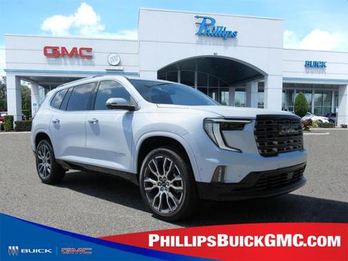 Glacier White Tricoat 2026 GMC Acadia Denali