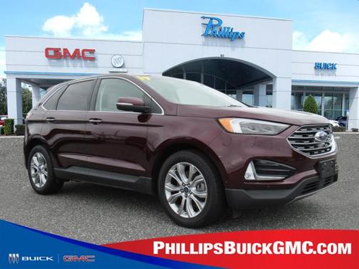 Burgundy Velvet Metallic Tinted Clearcoat 2019 Ford Edge Titanium