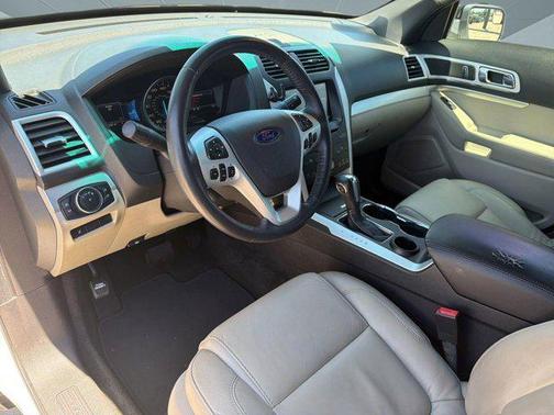White Platinum Metallic Tri-Coat 2015 Ford Explorer XLT