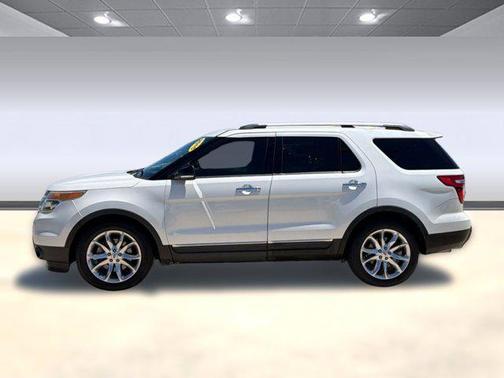 White Platinum Metallic Tri-Coat 2015 Ford Explorer XLT