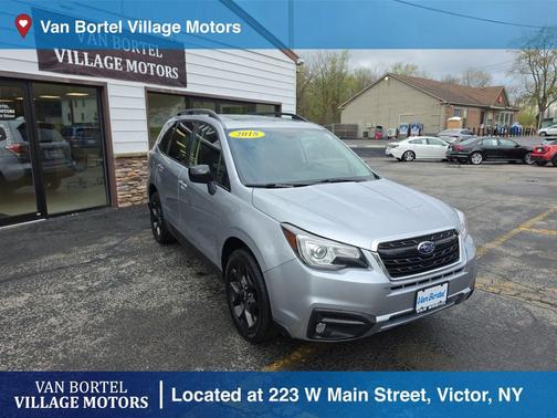 Ice Silver Metallic 2018 Subaru Forester 2.5i Premium Black Edition