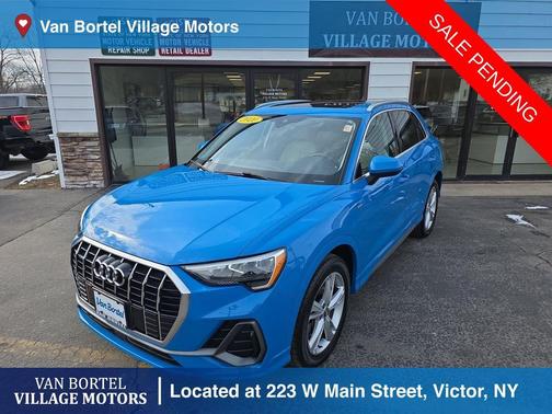 Turbo Blue 2020 Audi Q3 45 S line Premium