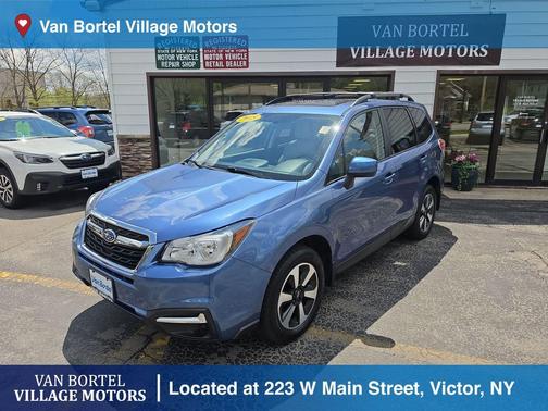 Quartz Blue Pearl 2018 Subaru Forester 2.5i Premium