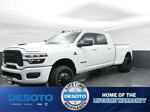 Bright White Clearcoat 2026 RAM 3500 Laramie Mega Cab 4x4 6'4' Box