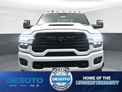 Bright White Clearcoat 2026 RAM 3500 Laramie Mega Cab 4x4 6'4' Box