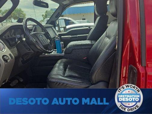 Red 2015 Ford F-350 Lariat