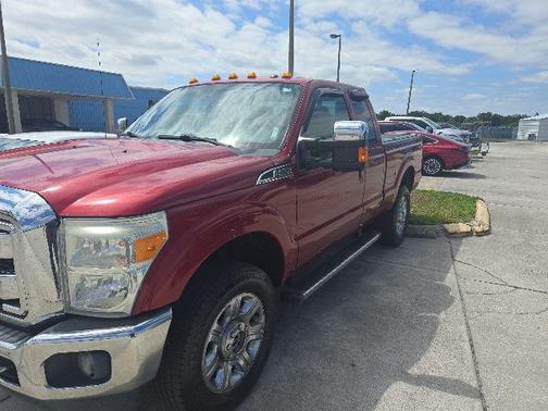 Red 2015 Ford F-350 Lariat