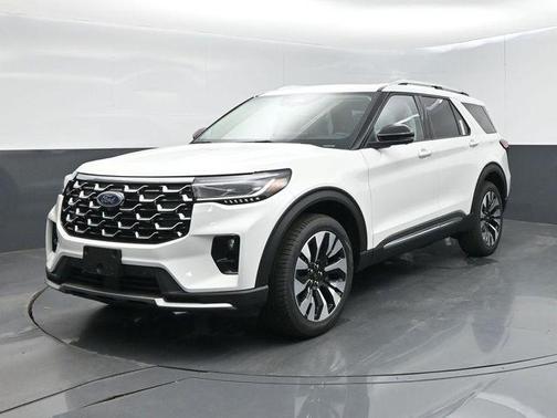 Star White Metallic Tri-Coat 2026 Ford Explorer Platinum