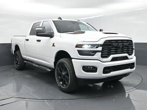 Bright White Clearcoat 2026 RAM 2500 Black Express Crew Cab 4x4 6'4' Box