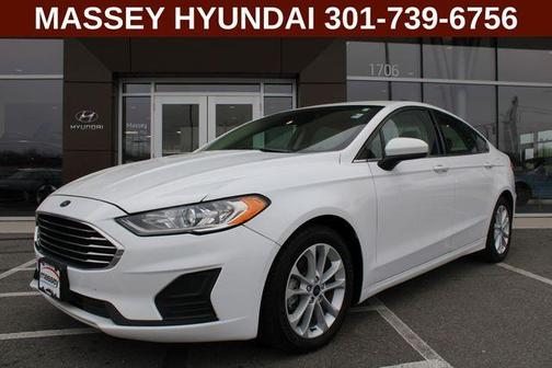 Oxford White 2020 Ford Fusion Hybrid SE